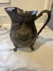 Silver Plate Ornate Water Pitcher Or Vase