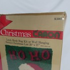 Vintage Nib Christmas From Caron Latch Hook Rug Kit Santa Christmas List K3362