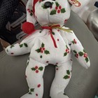 Ty Beanie Baby 1998 Holiday Teddy   Santa