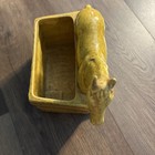 Vintage Haeger Horse Gold Yellow Ceramic Planter Gorgeous Rare