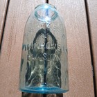Antique Swayzee s Improved Mason Half Gallon Aqua Blue Fruit Jar C1900