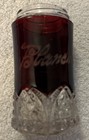 Antique Mother 1911   Blanchester Fair 1916 Red Ruby Salt   Pepper Shakers