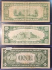      Lot Of 3     1928  20    10 Aa Gold Certificates        1935  1 North Africa Note