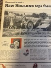1949 New Holland Hay Baler Ad Featuring John Deere Tractor Model A B G Antique