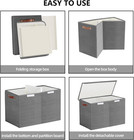 Large Toy Storage Box With Lids  Collapsible Sturdy Baby Storage Organizer Chest