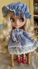 Neo Blythe Doll Blonde Hair Wig Matte Face Custom Jointed Body Ooak Tan Skin 1 6