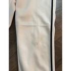 Adidas Climalite White Baseball Pants Black Side Stripe Mens Large Tapered Leg