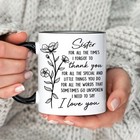 Hyturtle Sister Coffee Mug 11 Oz - Gifts For Sisters  Birthday  Christmas