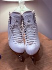Riedell Motion 255 Skates  size 6 M  White  With Coronation Ace Blades