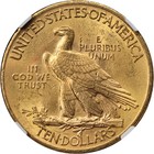 1908-p Indian Gold  10 Ngc Ms62 Great Eye Appeal Strong Strike