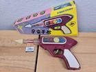 Vintage Tin Mf-23 Space Pistol Ray Gun Barbarella Flint Friction Power Sci-fi Re