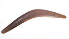 Antique Australian Aboriginal Boomerang Tribal Art Wooden Large Hand Carved Vgc