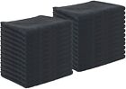 24 Pack Of Microfiber Salon Towels - Bleach Safe - Black 16 X 27 - Stylist Towel