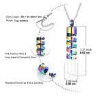 Urn Necklace For Ashes Hourglass Glass Cremation Jewelry Urn Container Pendant