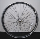 Used Quando 26  Mountain Bike Wheelset Aluminum Black With Cassete 36 Spoke