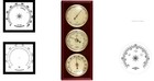 Elegant Cherry Finish Traditional Weather Station With Barometer   Hygrometer