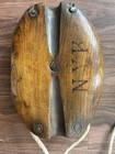 Antique Nautical Wood Pulley