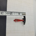 Wendy   s Fast Food Restaurant Tie It Back Necktie Employee Lapel Pin Red Black