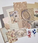 Scrapbook Pages Kit Ephemera Papers Images Stickers Frames Junk Journal Cards