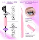 Diy 280pcs Cluster Eyelash Extension Kit D-curl