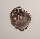  1725  Potosi  Louis I Silver Cob 1 2 Real F - 1 27 Grams