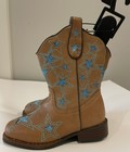 Wonder Nation Brown Square Toe Western Cowboy Boots Shoes Toddler Girl 10 New
