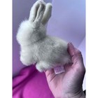 Vintage Russ Berrie White Bunny Rabbit Plush Stuffed Animal Small Fuzzy 5 Inch