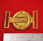 Civil War Csa  cs   2 Piece Interlocking Belt Buckle Restrike Solid Brass 3 1 2 