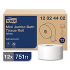 Tork 12024402 Advanced Septic Safe Mini-jumbo Roll Bath Tissue - Wht  12 ct  New