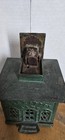 Antique Hall s Excelsior Cast Iron Mechanical Bank J e  Stevens