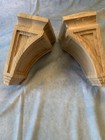 Pair Red Oak Corbels 6   x4   x9    Arts   Crafts Wood Shelf Brackets Nwt  70 Value