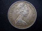 1966 Bahama Islands Fifty Cents Elizabeth Ii Blue Marlin Fish Scarce Silver Coin