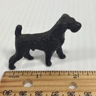 Vintage Airedale Terrier Dog Figurine Miniature Black Cast Iron