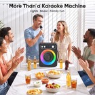 Vosoco Karaoke Machine With 2 Wireless Microphones  Portable Bluetooth Speake   
