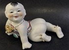 Vtg Chinese Porcelain Piano Babies Boy Girl Pair Hand Painted Famille Rose Gilt