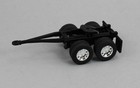 Dcp First Gear  1 64  silver W black Frame  22  End Dump Trailer Pair W dolly
