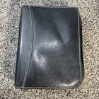 Franklin Covey Compact Leather Planner Organizer Wallet 6 Ring Binder Zip