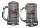 Ducks Unlimited Tall Glass Mugs Drinking Glasses Set Of 2 Duck Head Beer Mug