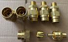 6 Pcs Lot   1 2 In id Push-on clamp-on Hose To A 3 8  Male  Midland Dot Fitting