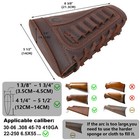 Shooting Combo Of Leather Rifle Gun Buttstock Cover With Sling 22lr 357 308 12ga