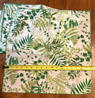 Vtg Sets Of 4   6 Green Floral Cloth Napkins Retro Table Linens Granny Cottage