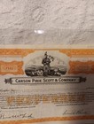 Carson Pirie Scott   Co Dept Store Stock Certificate December 22  1941 Bag Piper