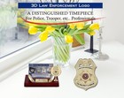 Law Enforcement Graduation Gift Engrave Business Card Holder Policeman Desk Name
