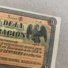 Mexico 10 Centavos Banknote  1914 P-s1058 Sonora Ww1 Wwi Mexican Currency Eagle