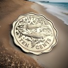 1971 Bahama Islands Ten Cents Gem Deep Cameo Bu Proof