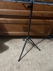 Black Foldable Portable Metal Sheet Music Stand Height-adjustable Tripod Holder