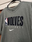 Kat Karl Towns Timberwolves Player Issued Worn Nike Practice Shooting Shirt Xlt