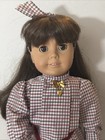 Pleasant Company 1990s Tan Body Samantha Doll American Girl Lot 14 Pcs   Stand