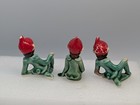 Vintage Ceramic Elf Pixies Mcm Christmas Figurines Japan Lot Of 3  read