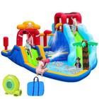 Large 11-in-1 Inflatable Water Slide Bounce House  450w Blower  222 x135 x82 